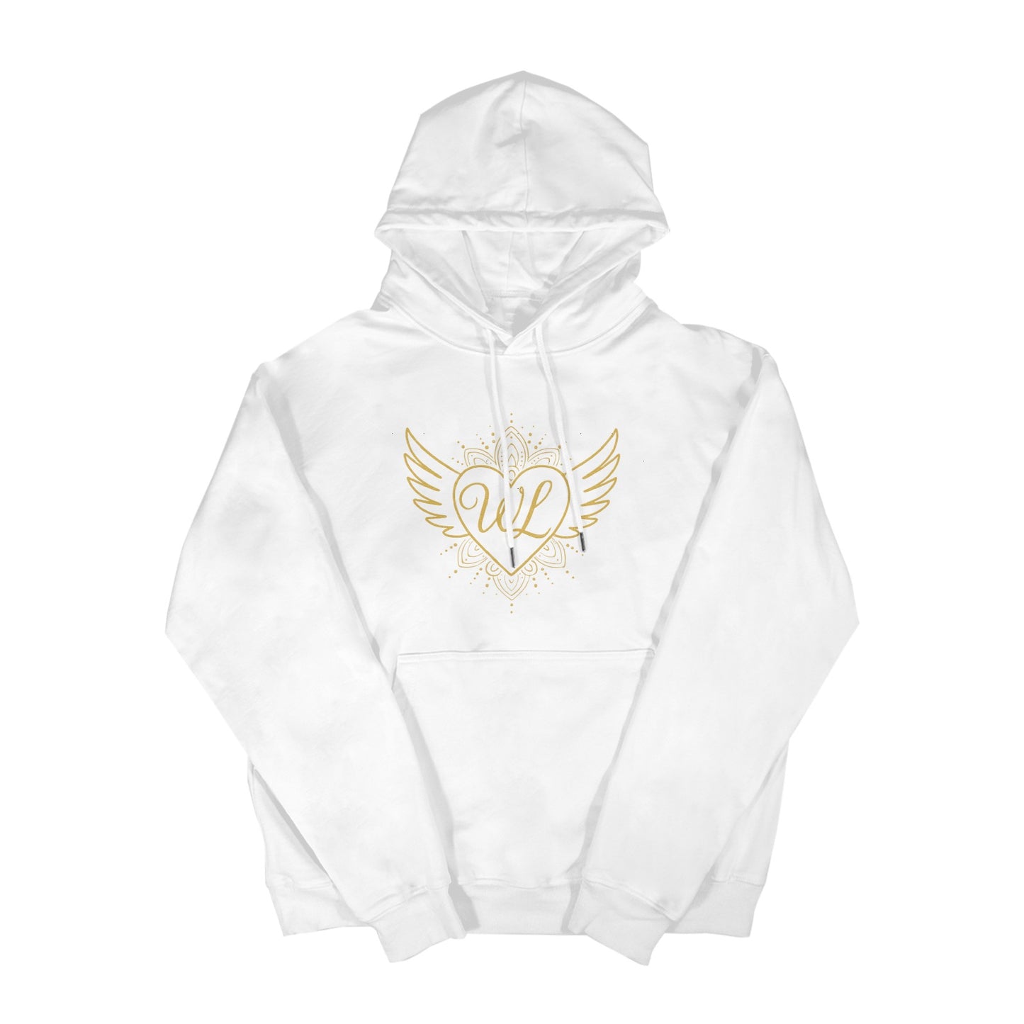 Wake Love Heavy Blend Hooded Sweatshirt white