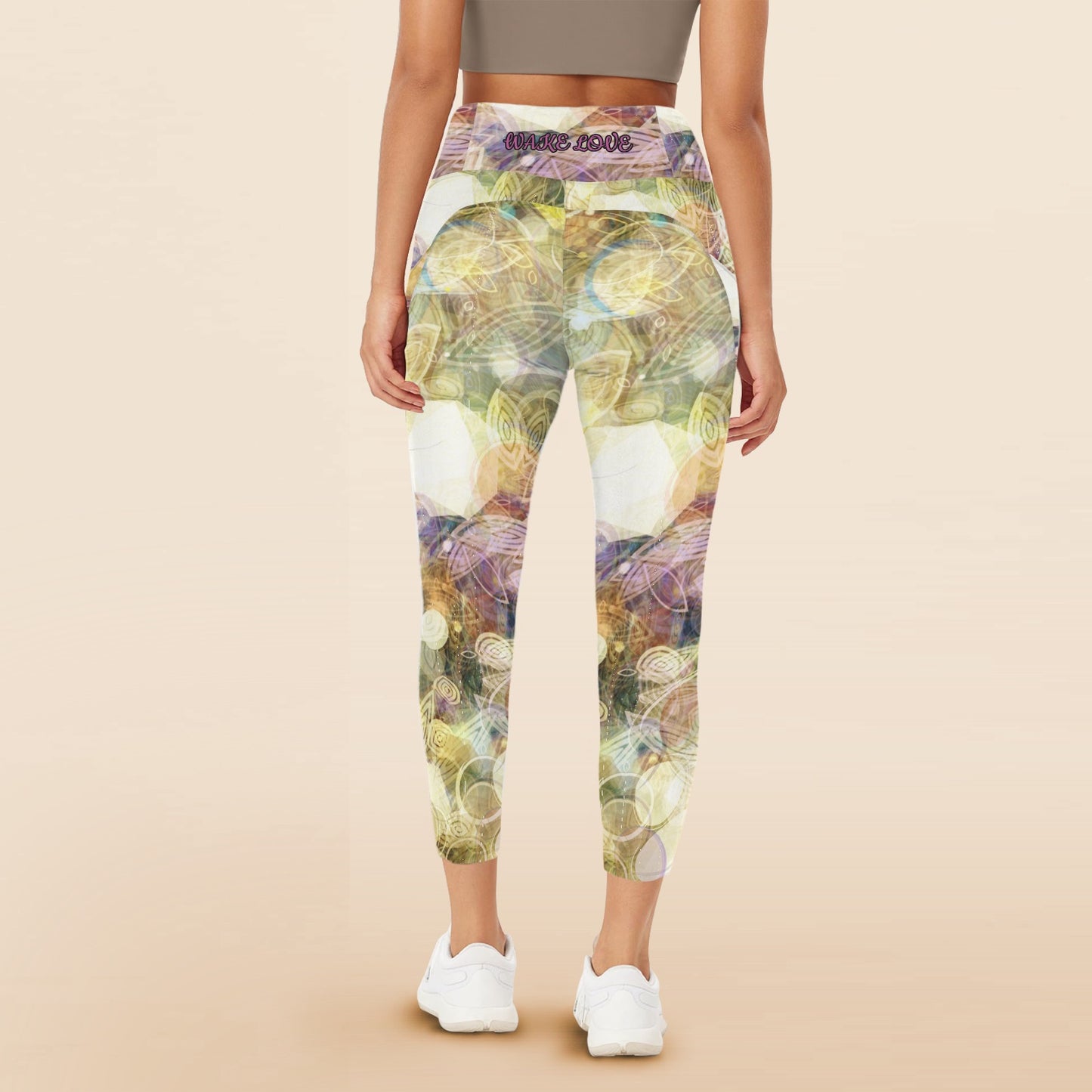 WAKE LOVE MAGICAL LEGGINGS WAKE LOVE Women's High Waist Pockets Yoga Leggings