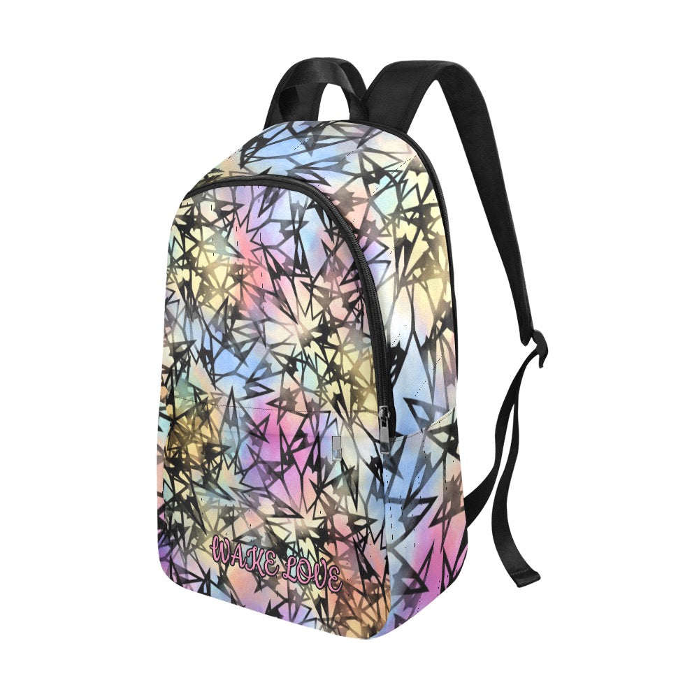 Crazy Back Back Wake Love Fabric Backpack