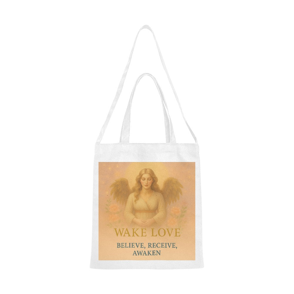 Wake Love Angel Tote Bag medium Canvas