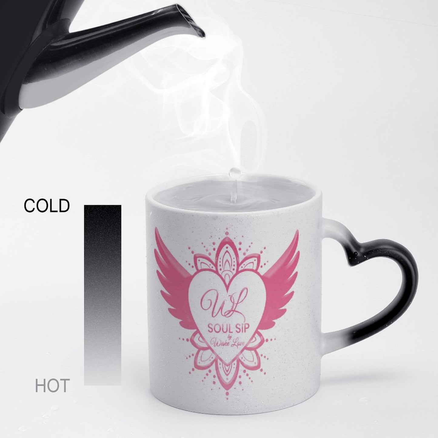 Wake Love Star color changing cup Heart Handle