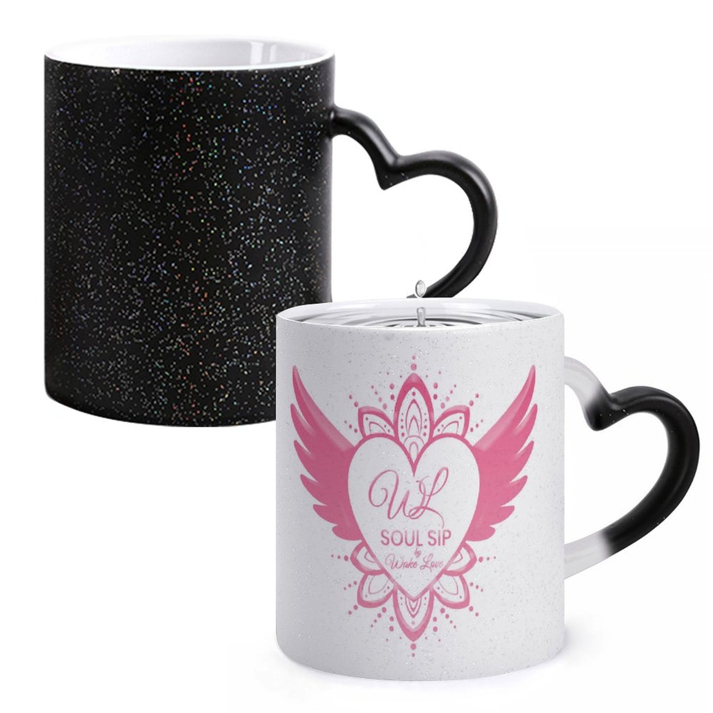 Wake Love Star color changing cup Heart Handle