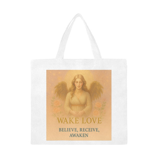 Wake Love Angel Tote Bag Large Canvas