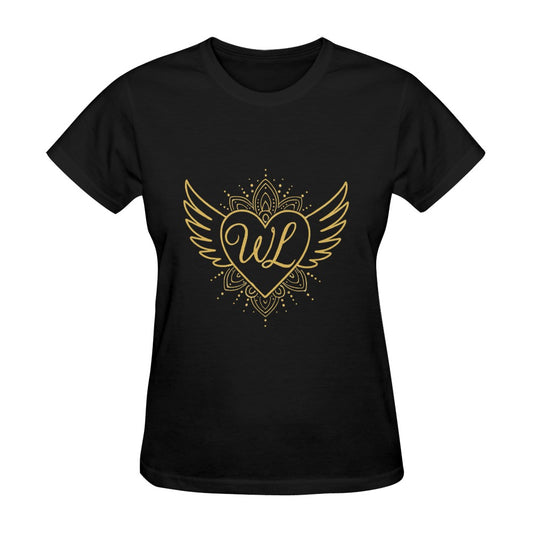 Wake Love Heart Logo Black T-shirt