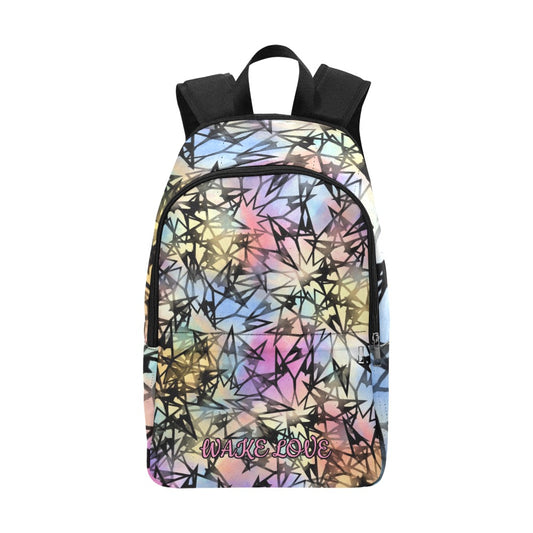 Crazy Back Back Wake Love Fabric Backpack