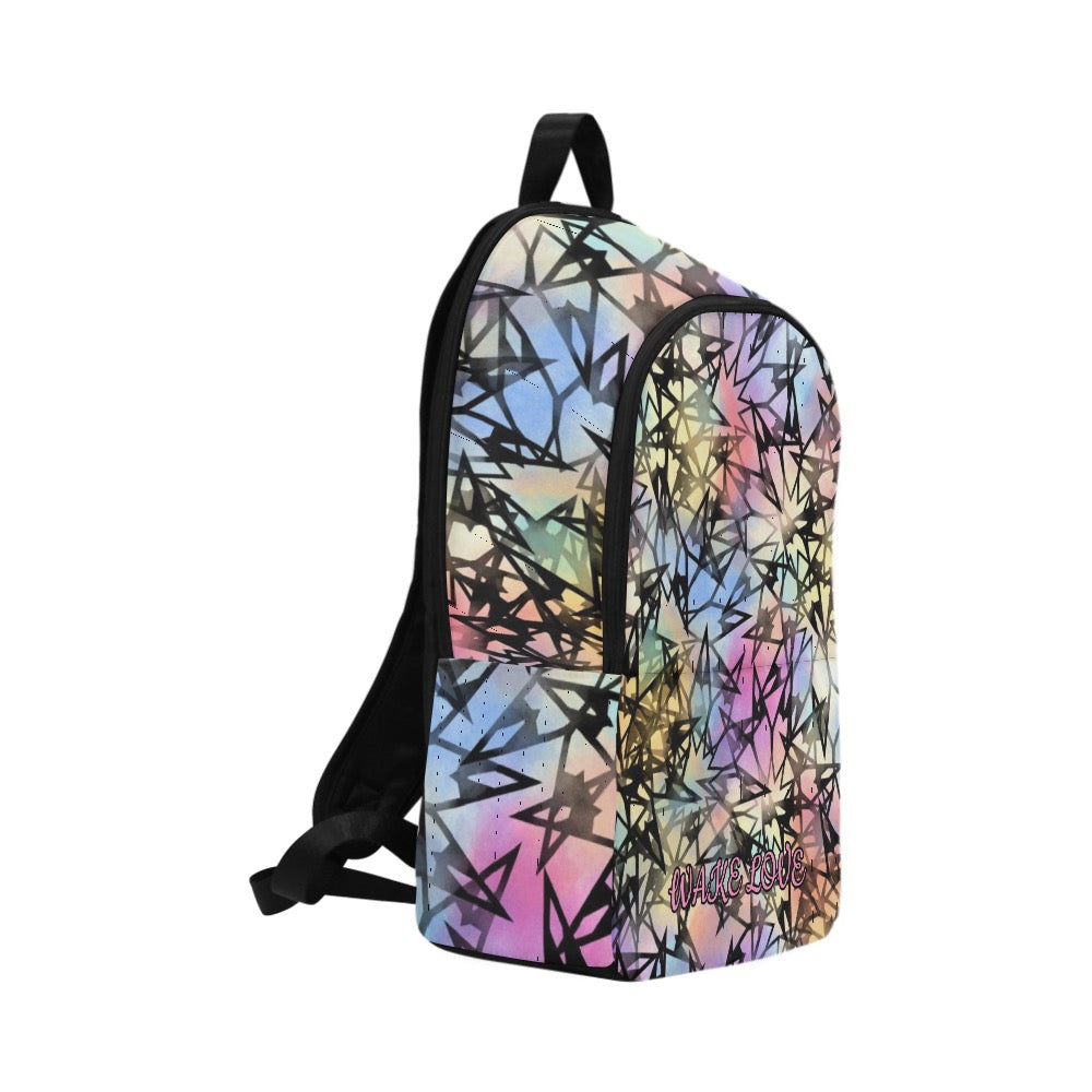 Crazy Back Back Wake Love Fabric Backpack