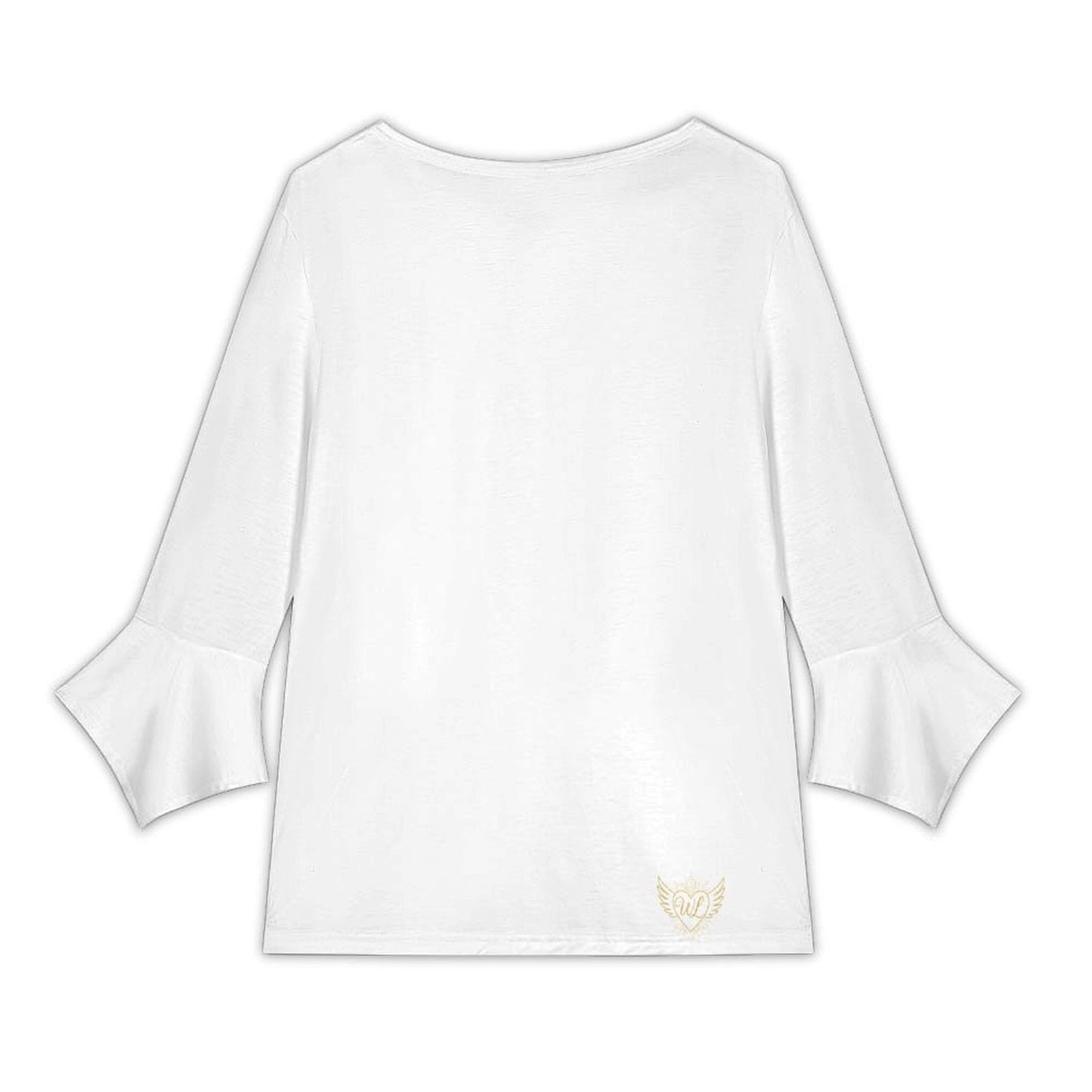 Petal sleeve V-Neck  Blouse