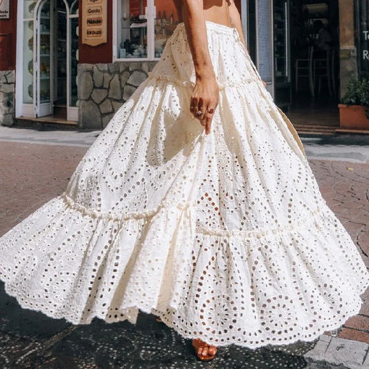 Boho  Beach Lace Skirt