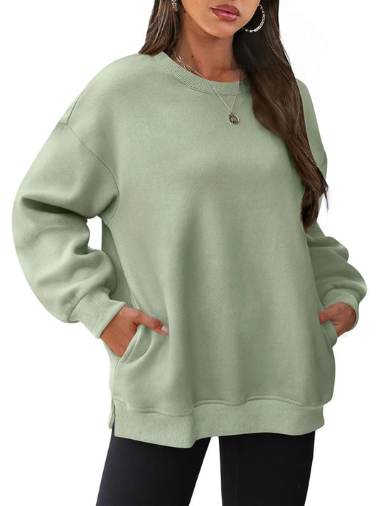 Oversized Long Sleeve Crewneck Sweatshirt