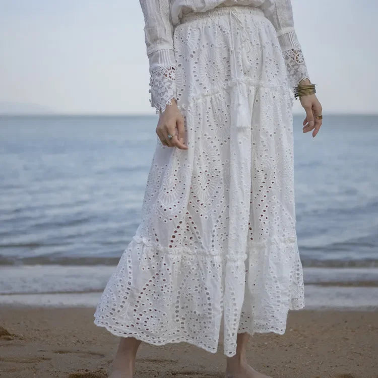 Boho  Beach Lace Skirt