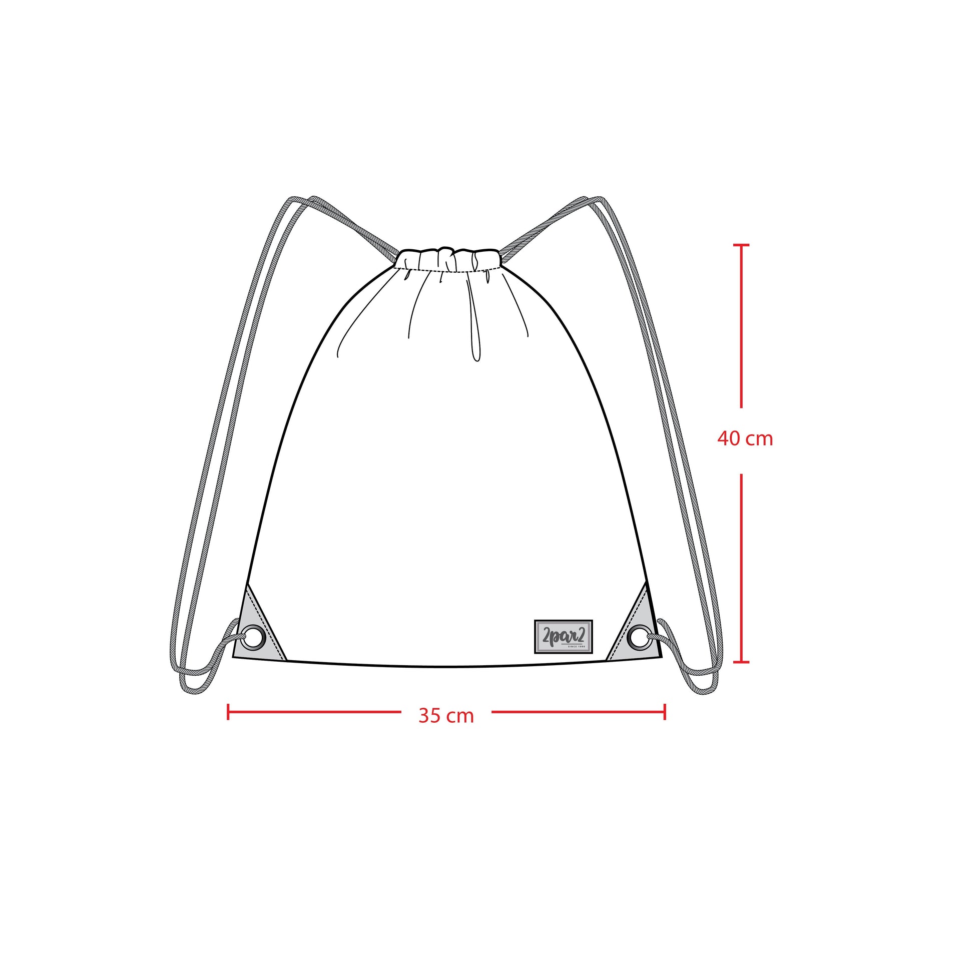 Drawstring Bag Blue And Beige Gradient-3
