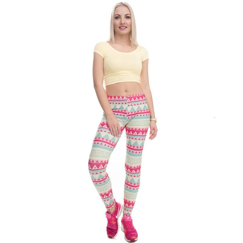 Brand New Fashion Aztec Printing legins Punk Women's Legging Stretchy Trousers Casual Slim fit Pants Leggings-1
