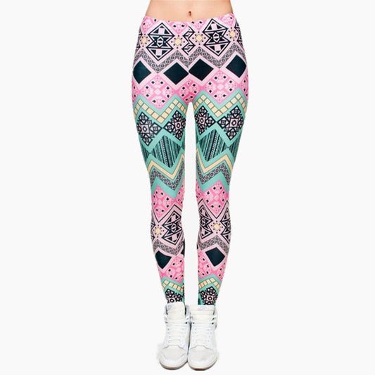Brand New Fashion Aztec Printing legins Punk Women's Legging Stretchy Trousers Casual Slim fit Pants Leggings-0