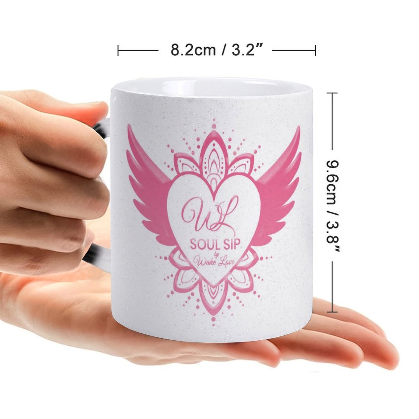 Wake Love Star color changing cup Heart Handle